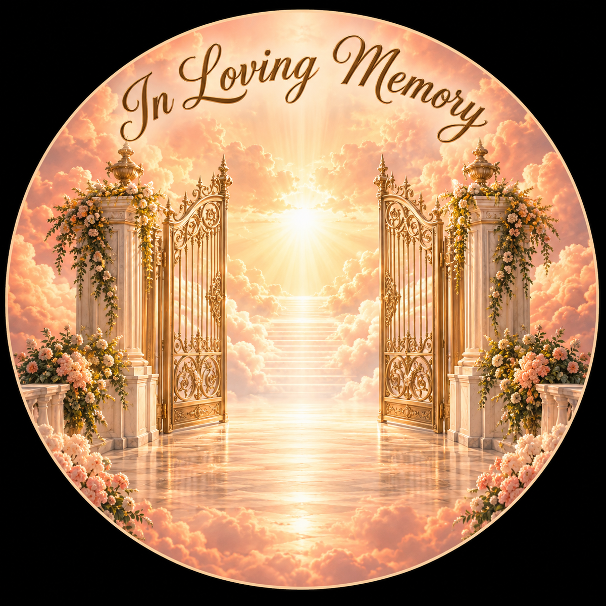 Original memorial artwork Design 020 for a 2.25-inch pin button