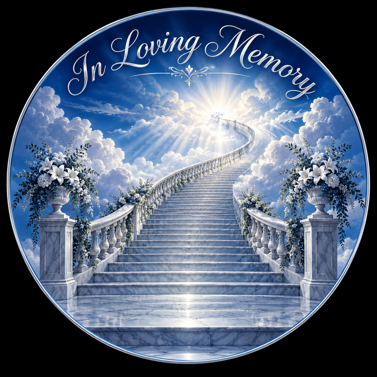 Original memorial artwork Design 025 for a 2.25-inch pin button