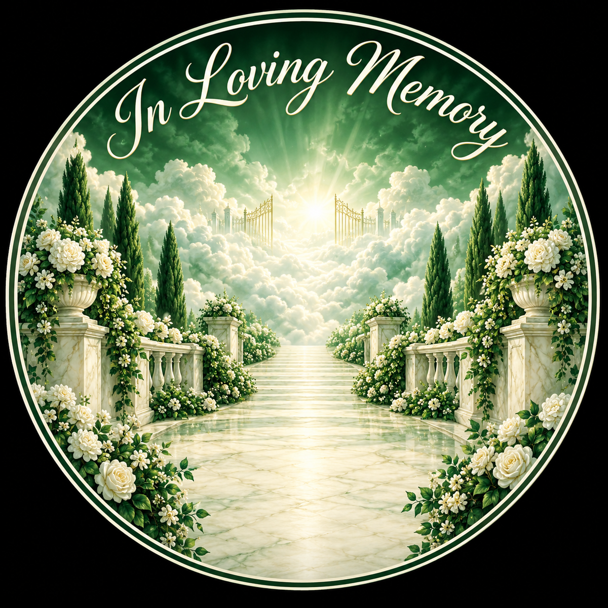 Original memorial artwork Design 086 for a 2.25-inch pin button
