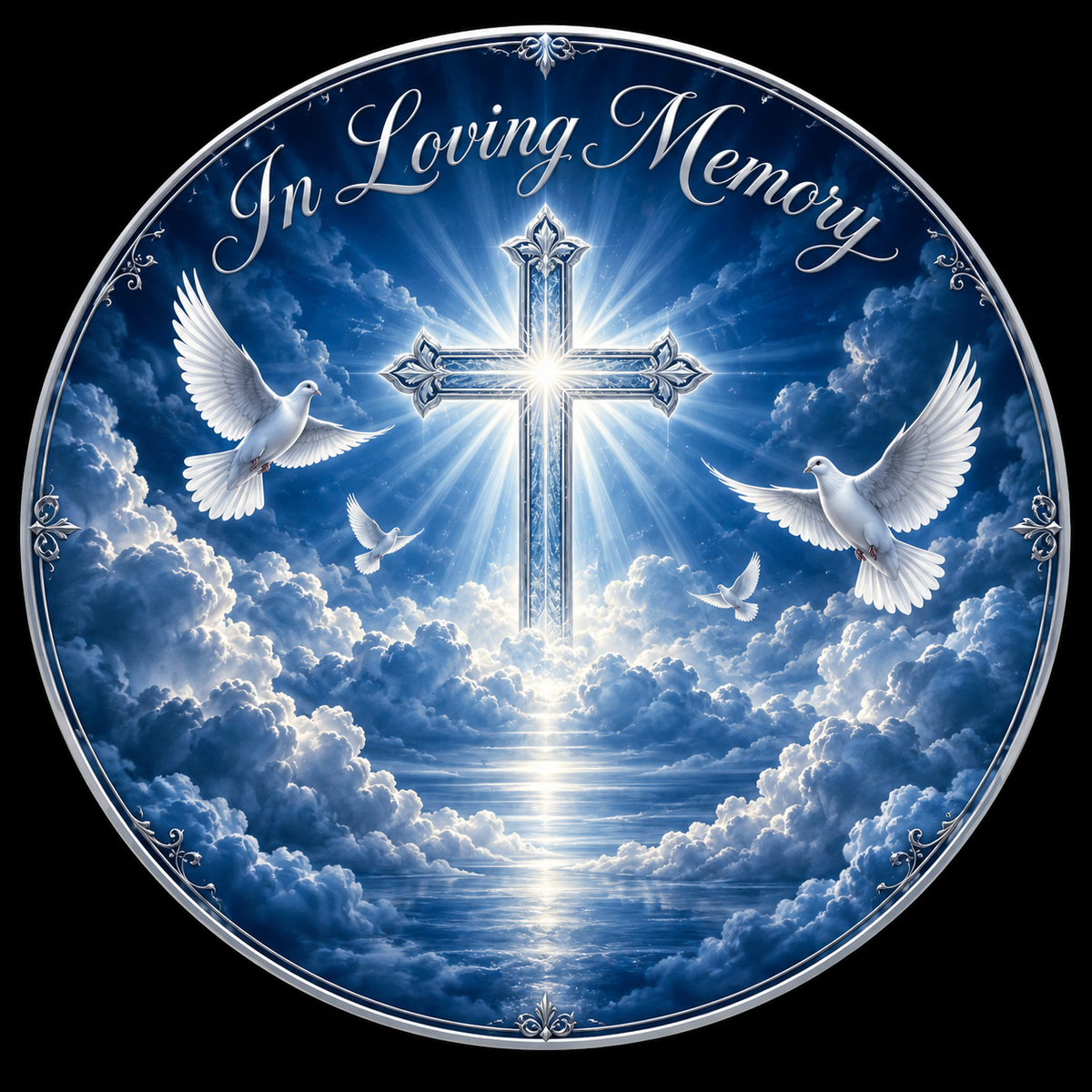 Original memorial artwork Design 097 for a 2.25-inch pin button