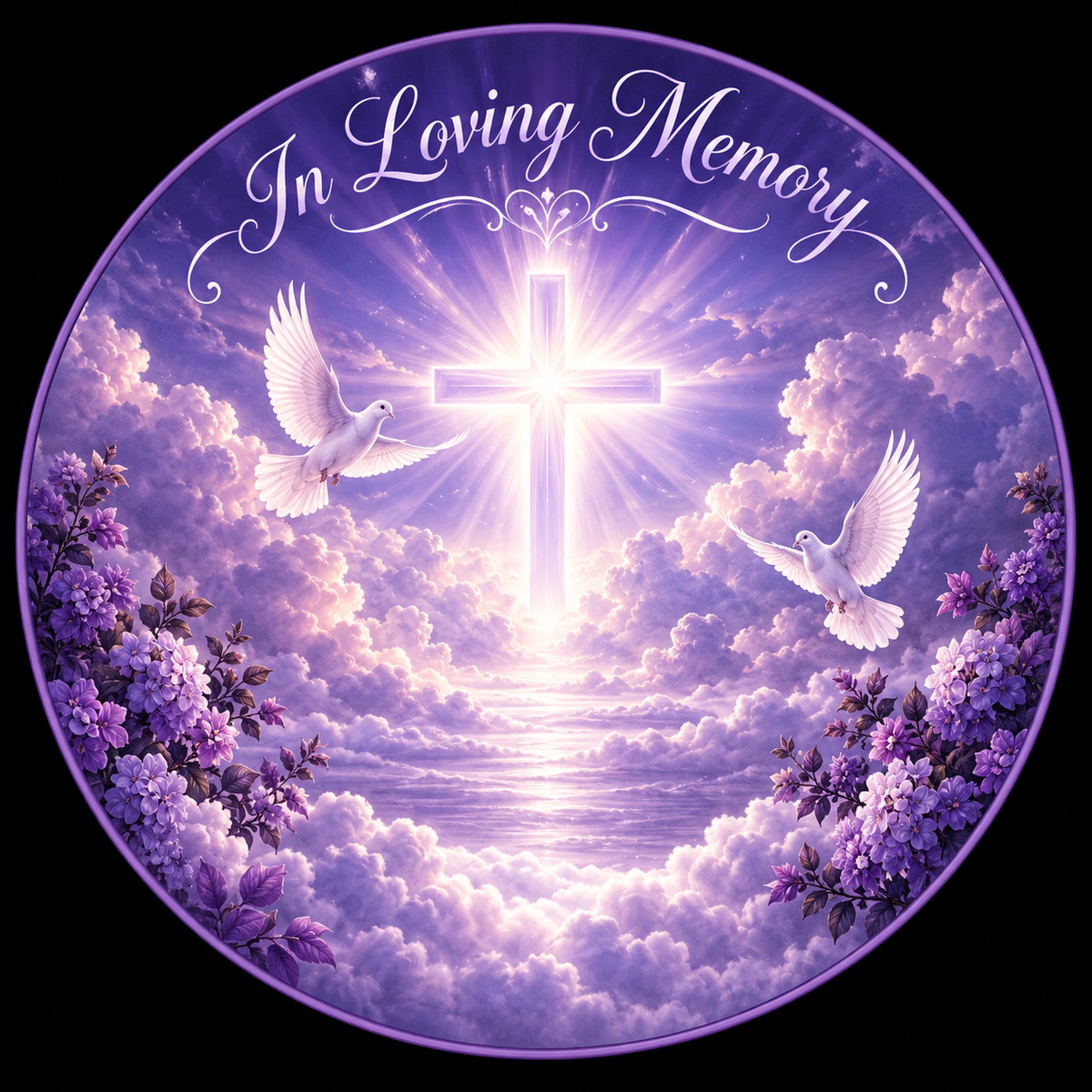 Original memorial artwork Design 100 for a 2.25-inch pin button