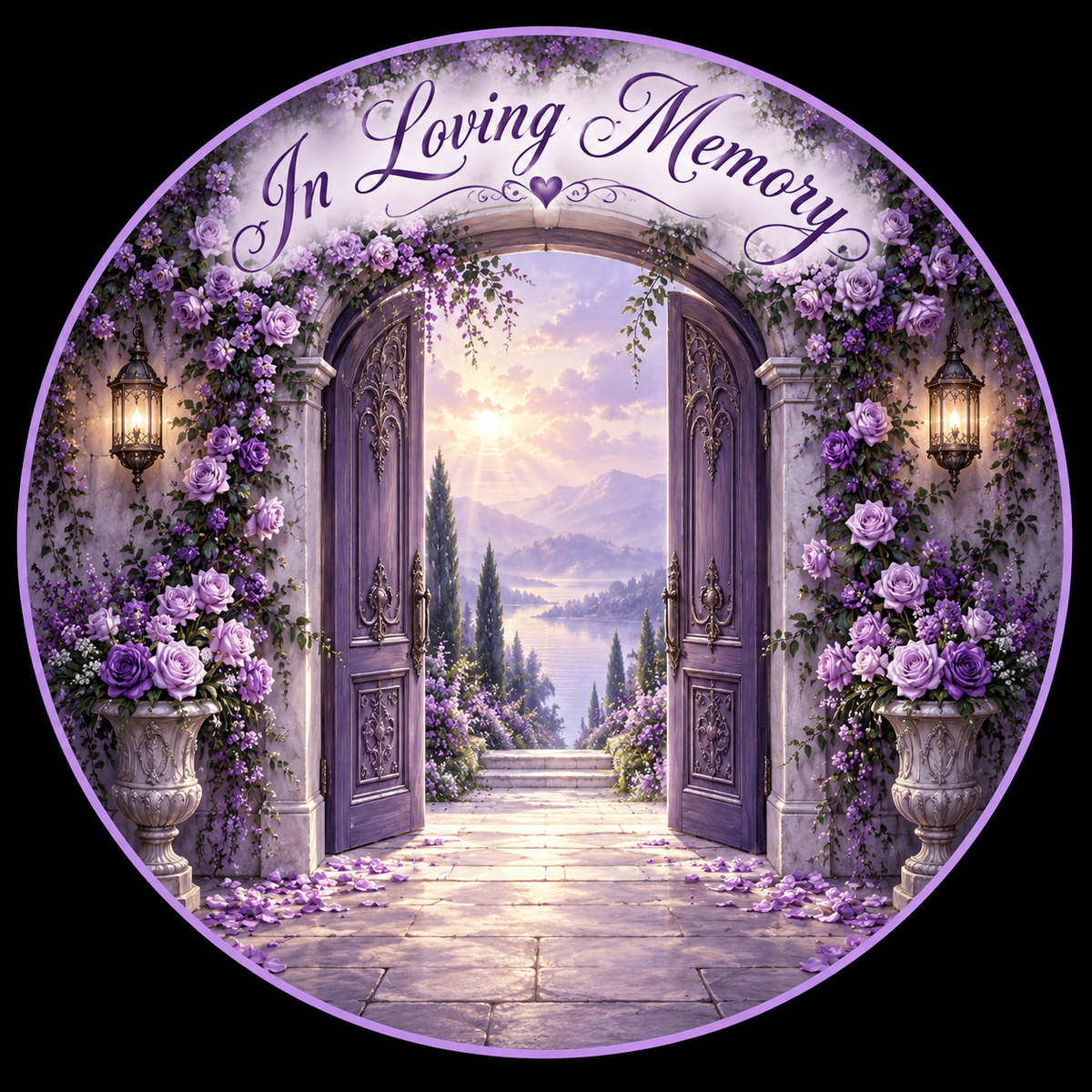 Original memorial artwork Design 112 for a 2.25-inch pin button