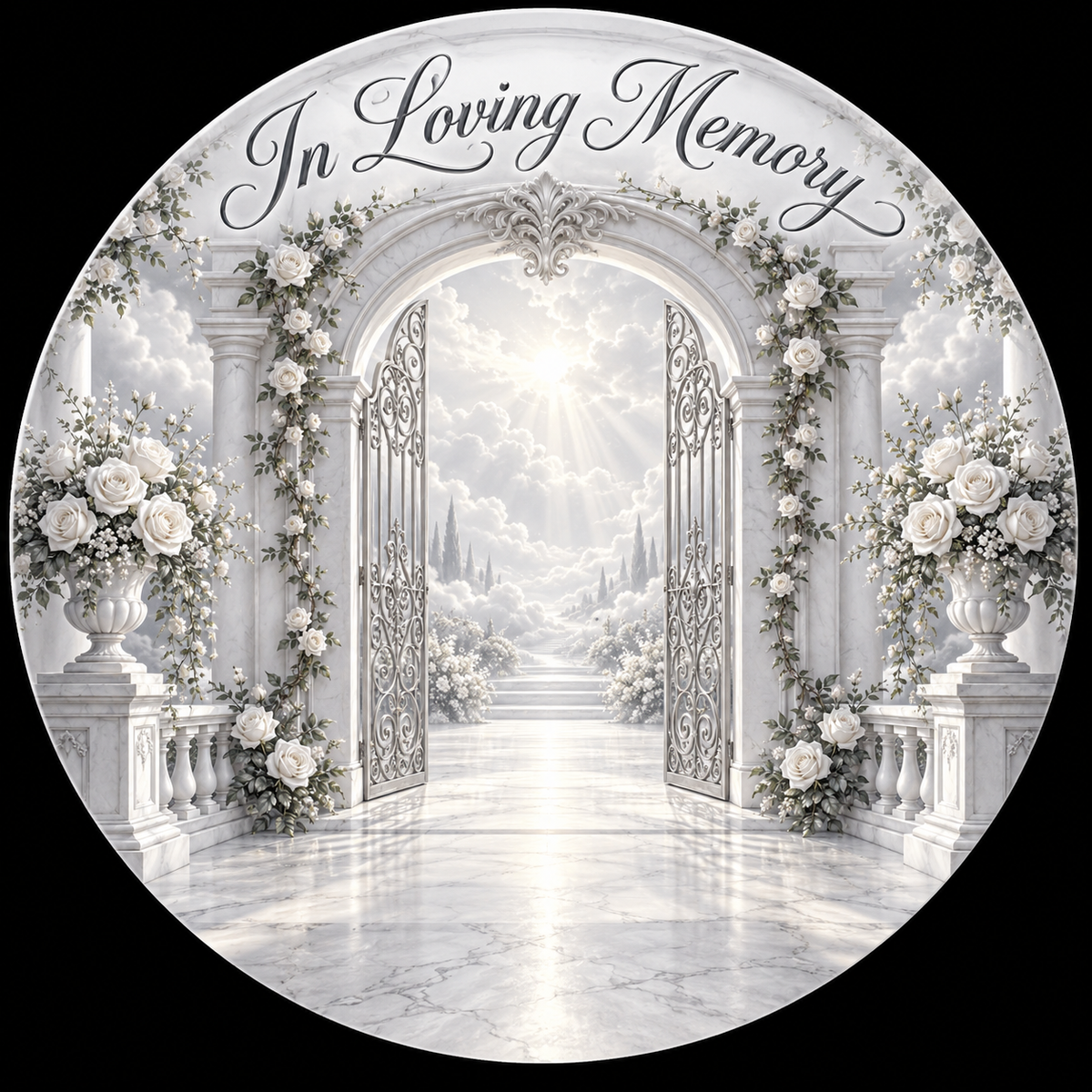 Original memorial artwork Design 118 for a 2.25-inch pin button