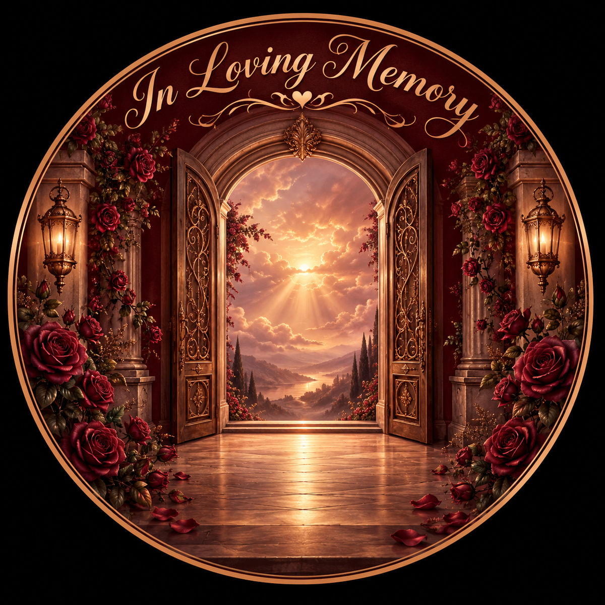 Original memorial artwork Design 119 for a 2.25-inch pin button