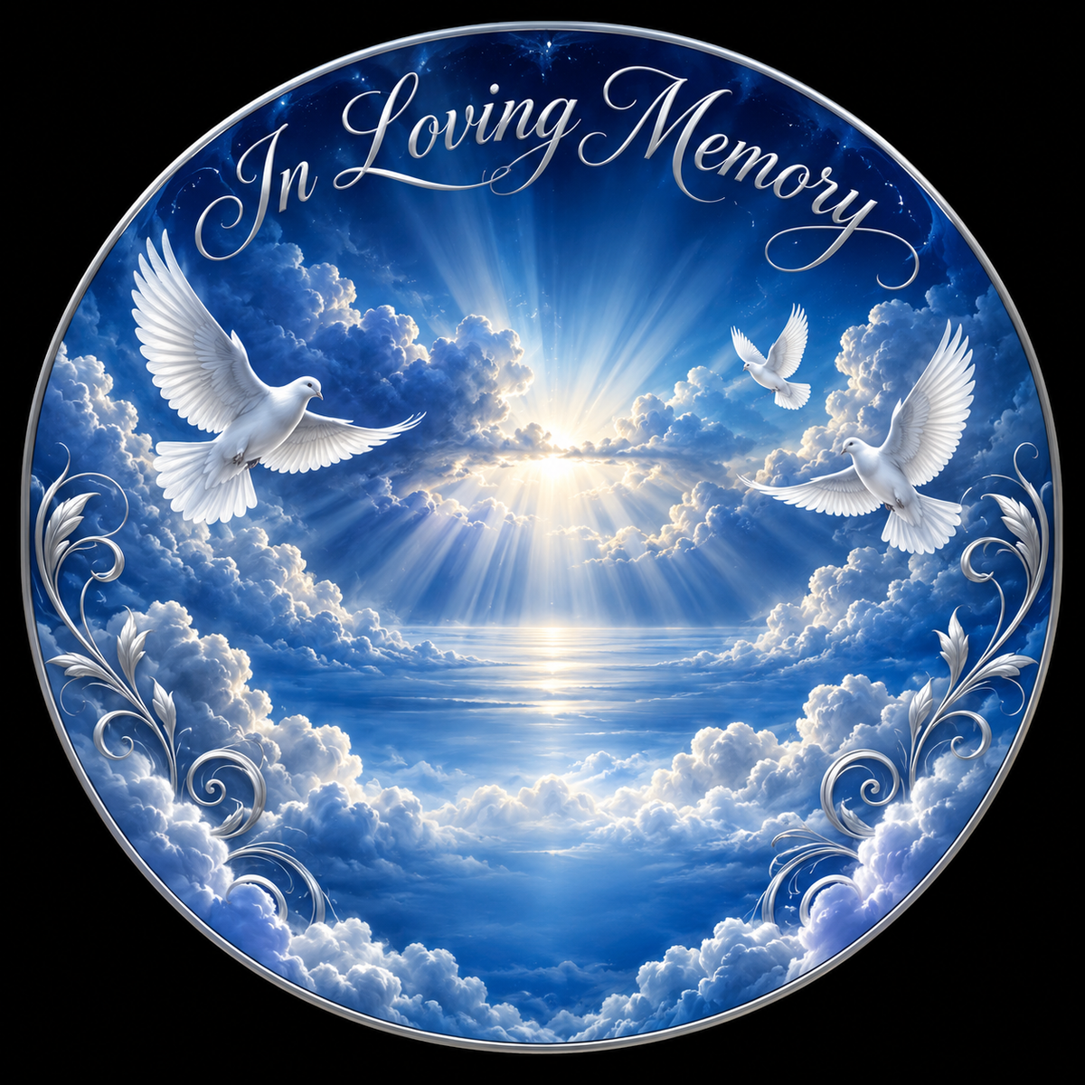 Original memorial artwork Design 121 for a 2.25-inch pin button