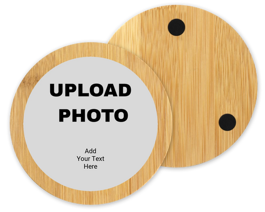 Custom Round Coasters | Personalized Bamboo Circle Coasters Phoenix