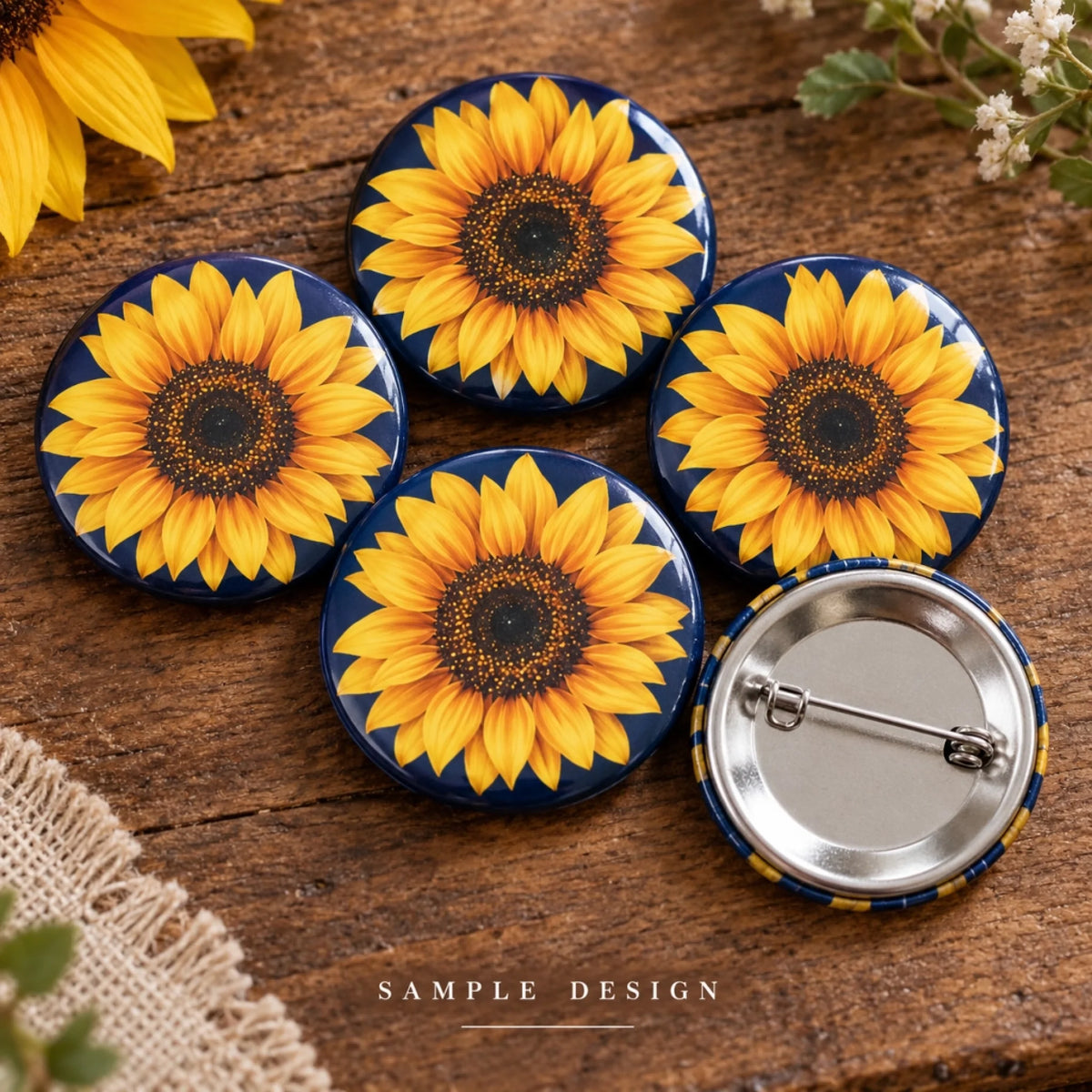 button-sample-sunflower