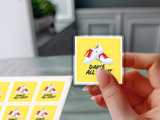 Clear Sticker square