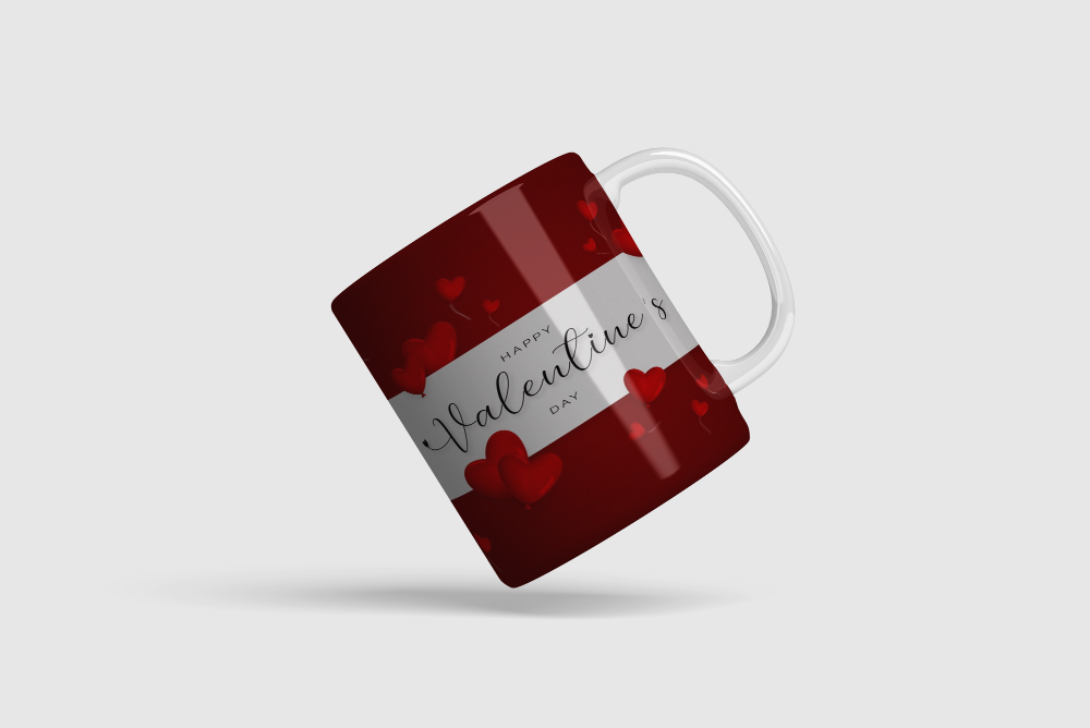 Black custom mug with full-color print — available same-day at Outta PHX, North Phoenix