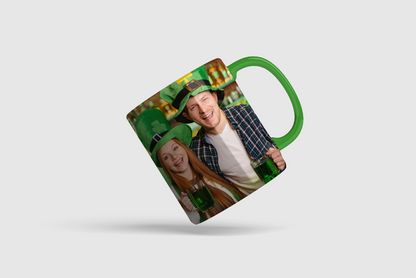 Colorful custom mug lineup showing 8 available colors from Outta PHX Print Shop Phoenix