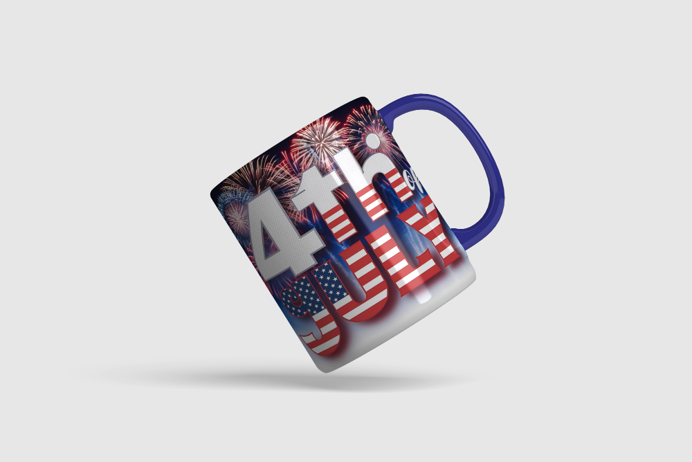 Orange color custom mug printed with professional sublimation — Outta PHX Print Shop AZ