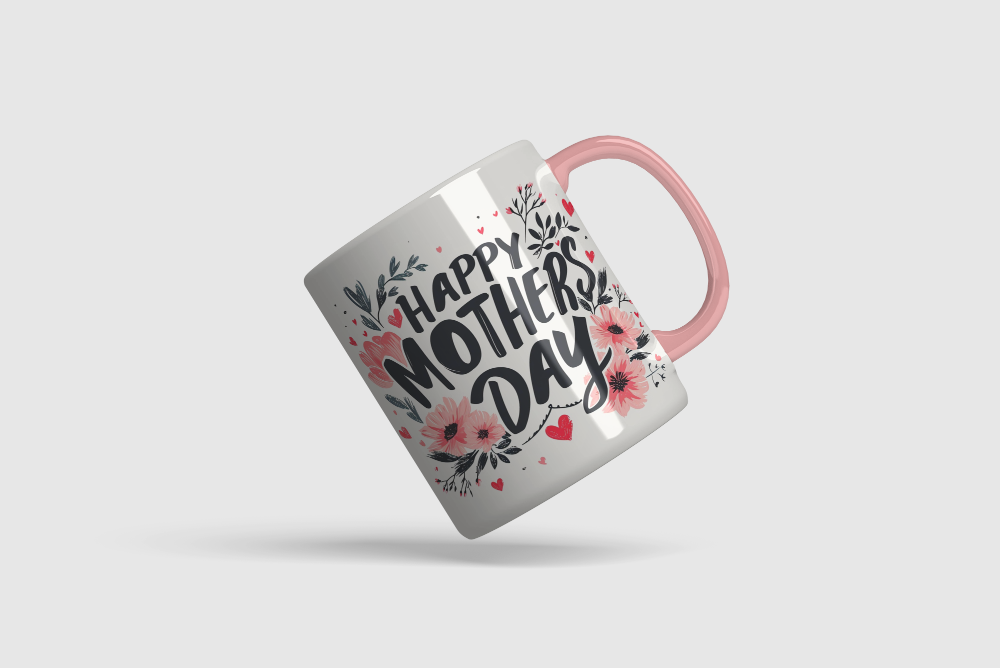 Black custom mug with full-color print — available same-day at Outta PHX, North Phoenix