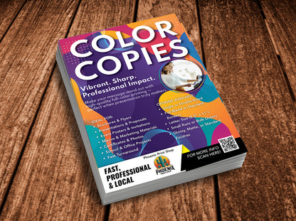 Custom Copies and Documents – Fast, Full-Color Printing