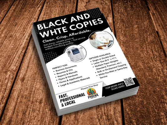 Custom Copies &amp; Documents – Fast,  Black and white Printing