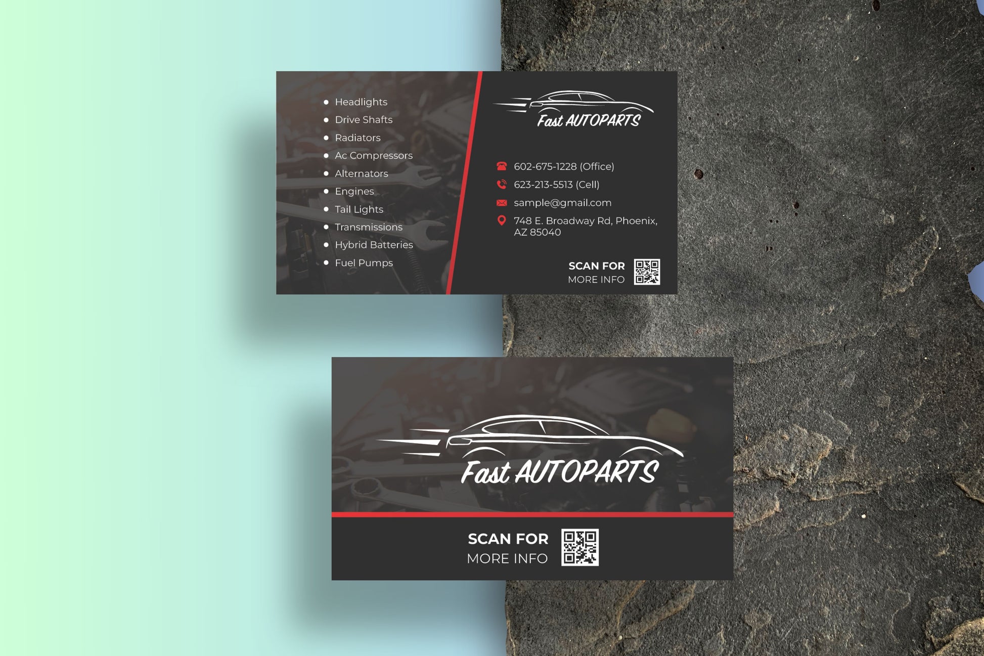 Standard Business Cards - Outta Phx Print shop