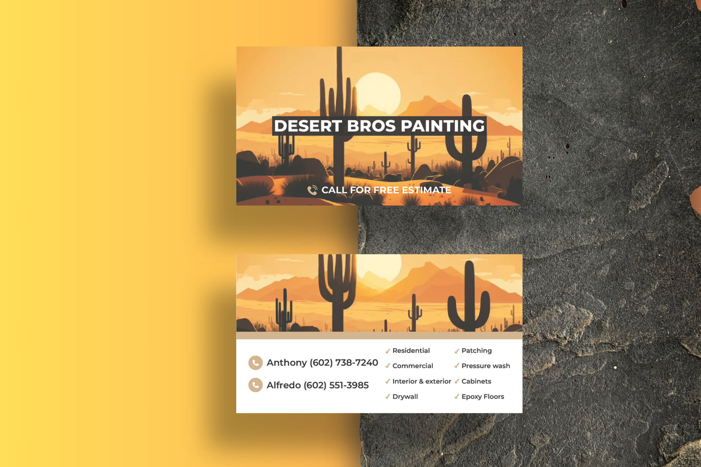 Standard Business Cards - Outta Phx Print shop