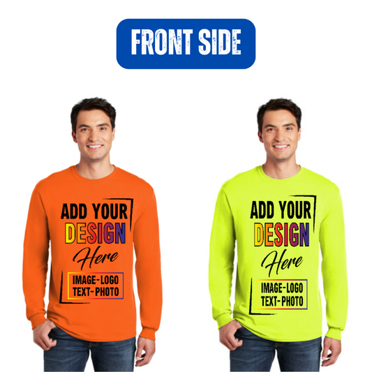 Long sleeve safety Tshirt front - Outta Phx Print shop