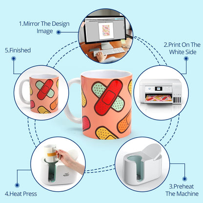 HTVRONT sublimation sheets compatible with Epson and other inkjet printers