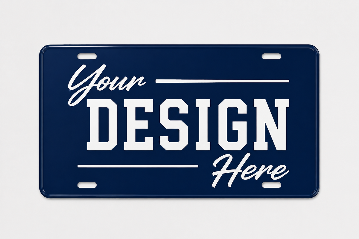 Custom full-color decorative license plate printed by Outta PHX Print Shop