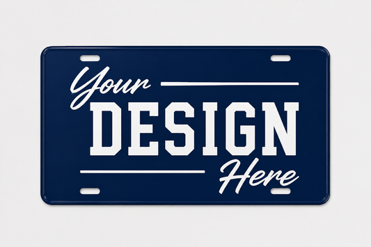 Custom full-color decorative license plate printed by Outta PHX Print Shop