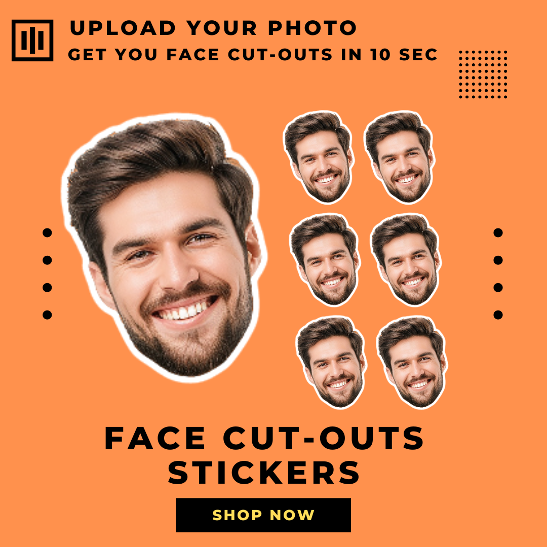 Face Cutout Stickers - Outta Phx Print shop