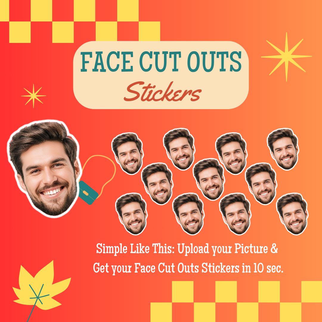 Face Cutout Stickers - Outta Phx Print shop