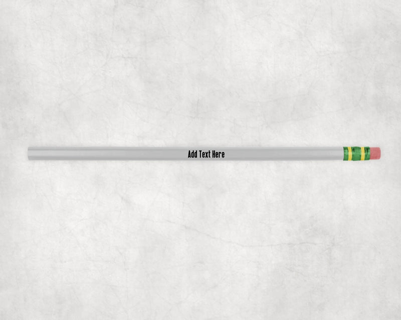 Custom laser engraved wooden pencils personalized with names and business branding