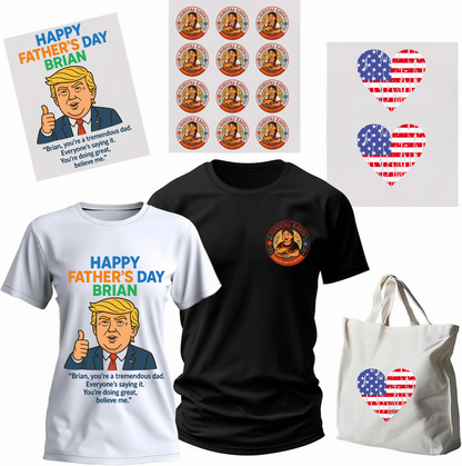 DTF gang sheet transfers applied on t-shirts and tote bag – custom heat transfers on any fabric, hot peel – Outta PHX Print Shop Phoenix AZ