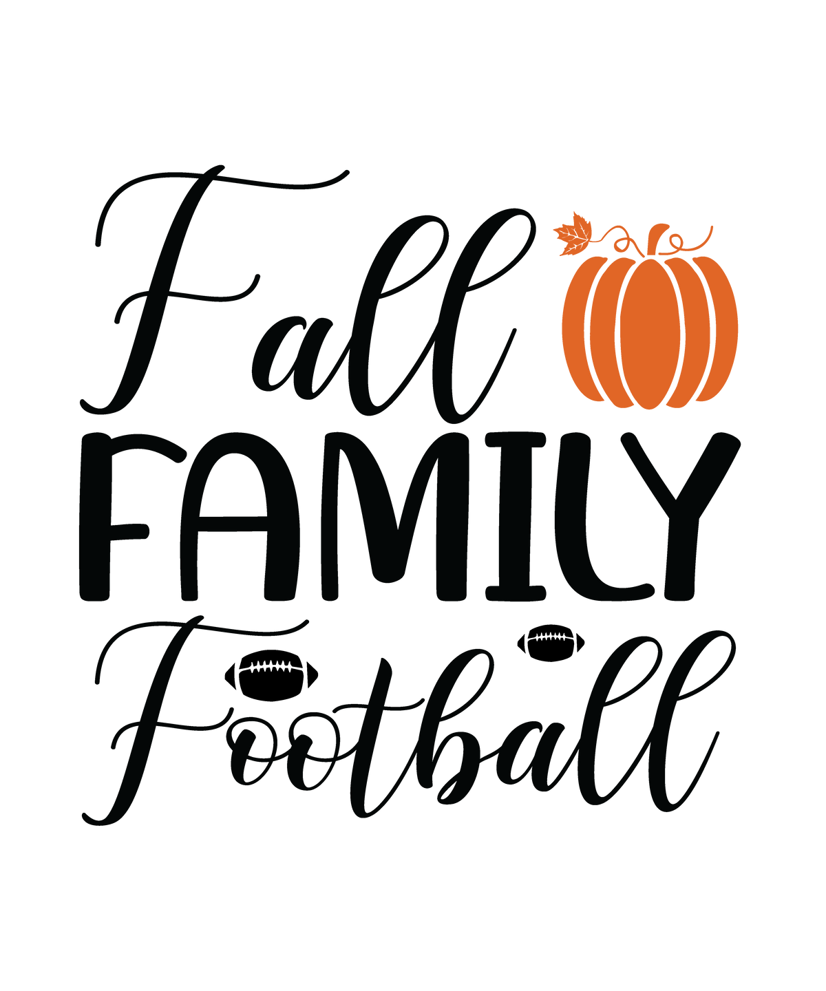 Fall Family Football fall ready-to-press DTF transfer