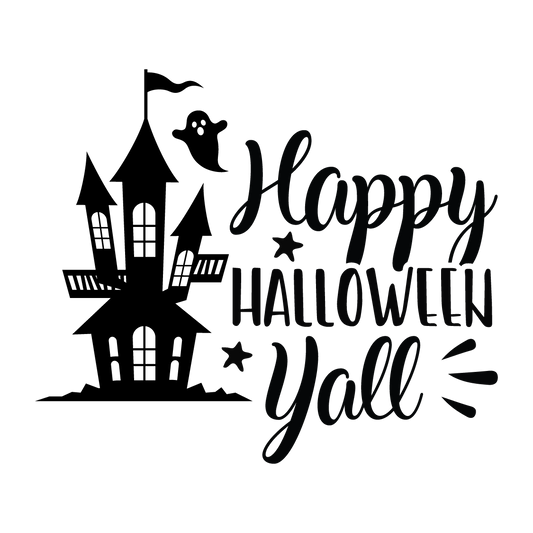 Happy Halloween Y'all Halloween DTF transfer