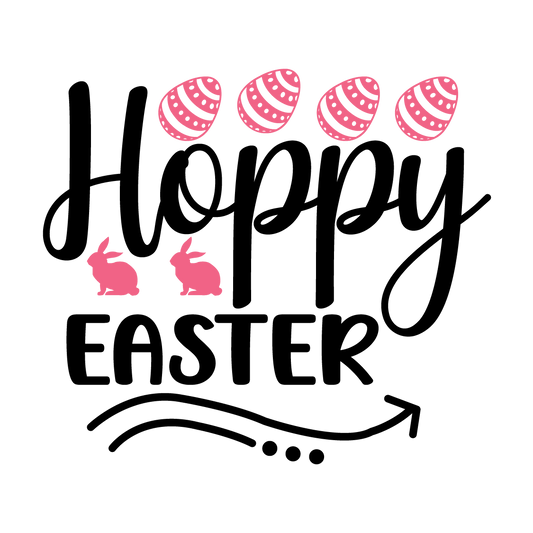 Hoppy Easter Easter ready-to-press DTF transfer