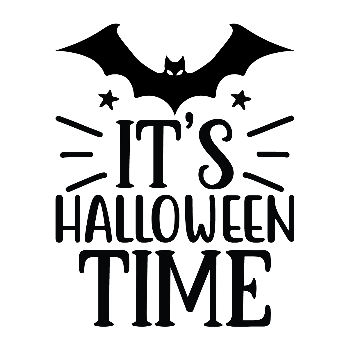 It's Halloween Time Halloween DTF transfer