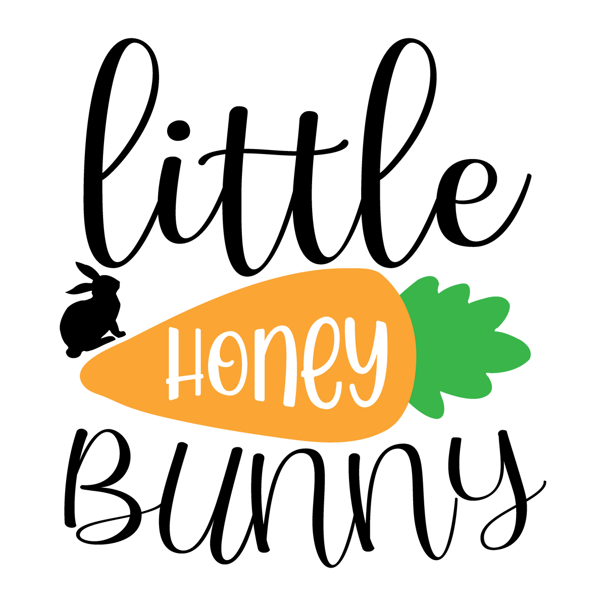 Little Honey Bunny Easter ready-to-press DTF transfer