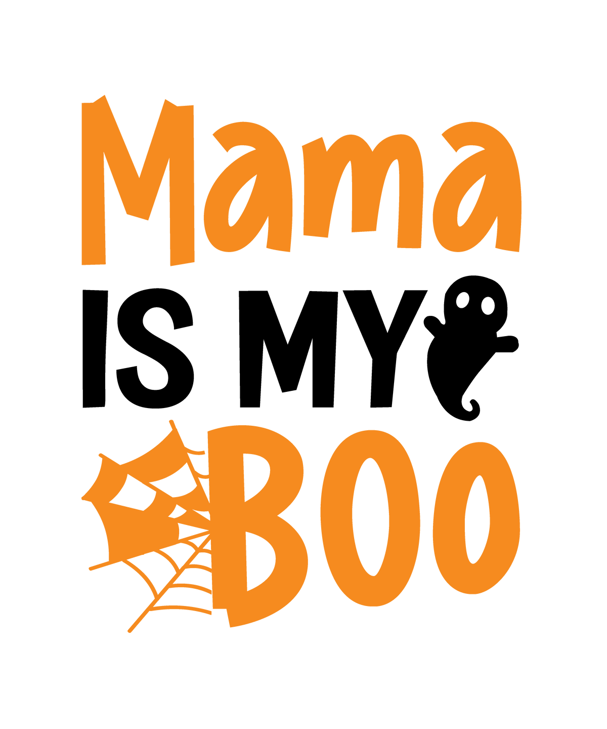 Mama Is My Boo Halloween DTF transfer