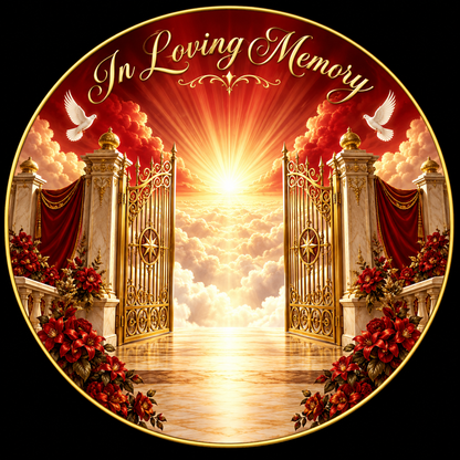 Original memorial artwork Design 018 for a 2.25-inch pin button
