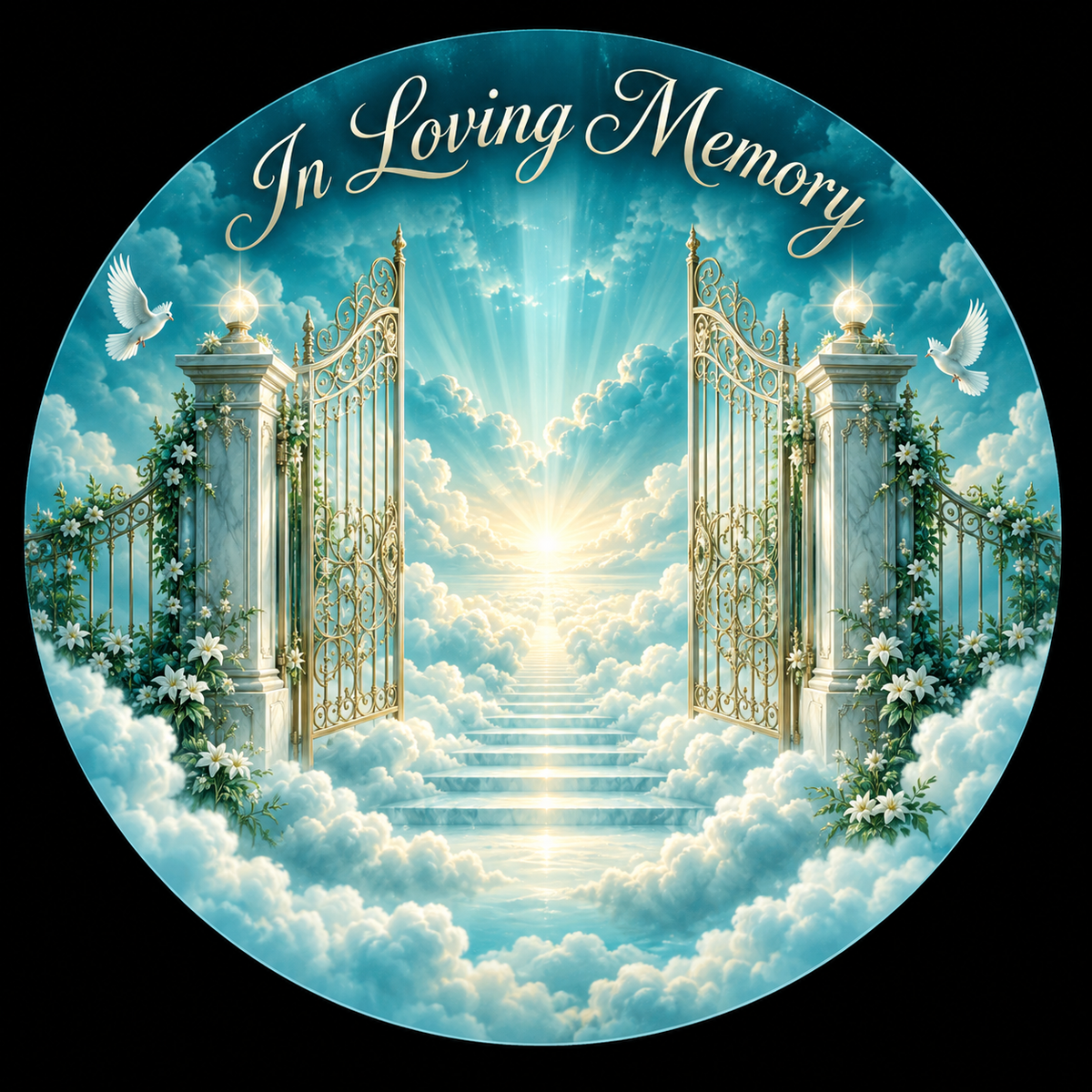 Original memorial artwork Design 019 for a 2.25-inch pin button