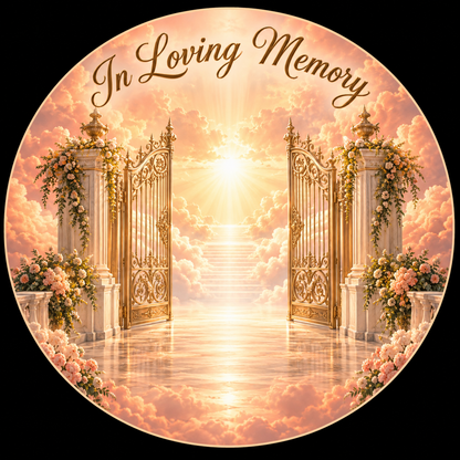 Original memorial artwork Design 020 for a 2.25-inch pin button