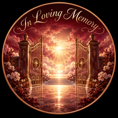Original memorial artwork Design 023 for a 2.25-inch pin button