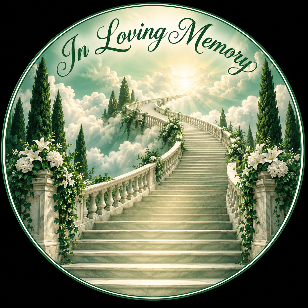 Original memorial artwork Design 026 for a 2.25-inch pin button
