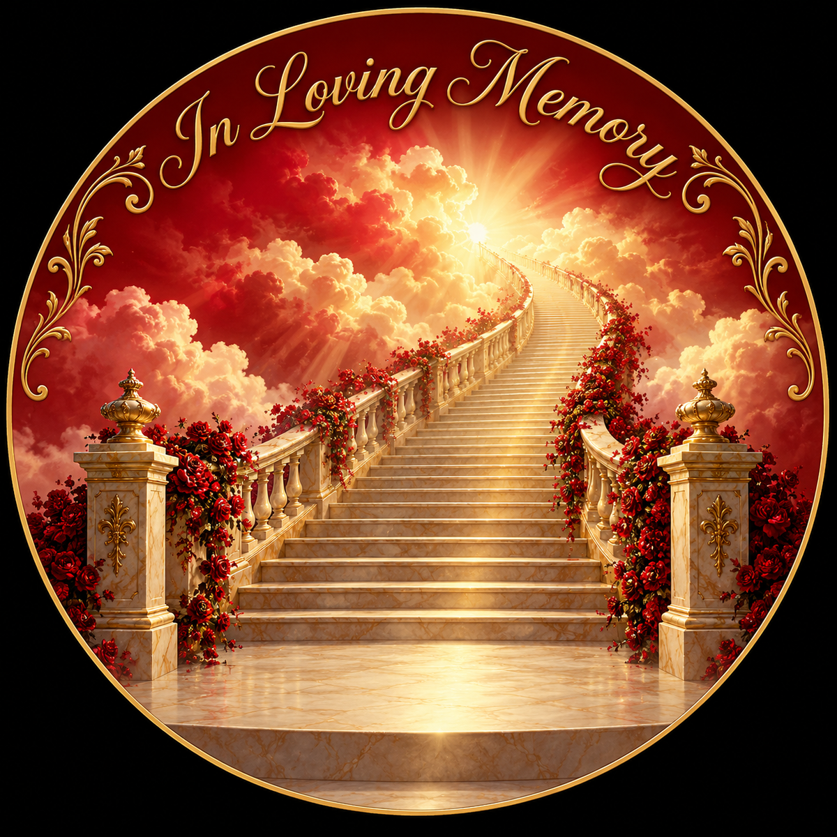 Original memorial artwork Design 030 for a 2.25-inch pin button