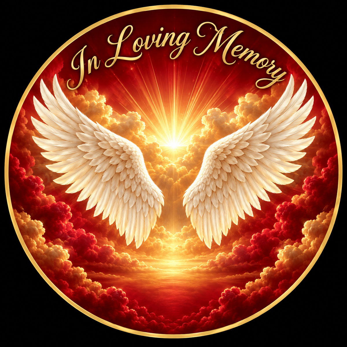 Original memorial artwork Design 042 for a 2.25-inch pin button