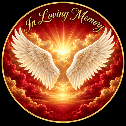 Original memorial artwork Design 042 for a 2.25-inch pin button