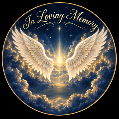 Original memorial artwork Design 045 for a 2.25-inch pin button