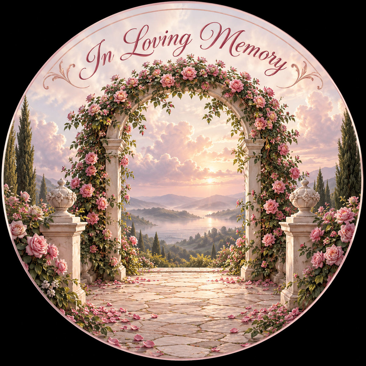 Original memorial artwork Design 051 for a 2.25-inch pin button