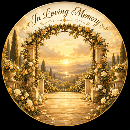 Original memorial artwork Design 053 for a 2.25-inch pin button