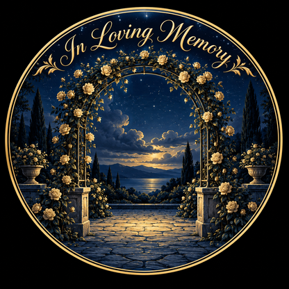 Original memorial artwork Design 057 for a 2.25-inch pin button