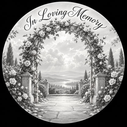 Original memorial artwork Design 058 for a 2.25-inch pin button