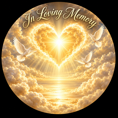 Original memorial artwork Design 065 for a 2.25-inch pin button