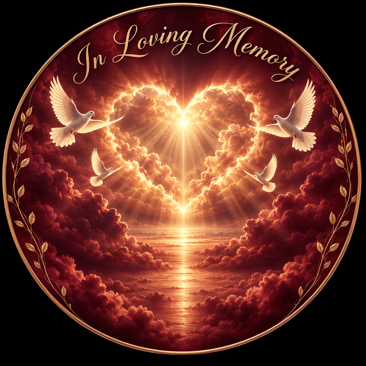 Original memorial artwork Design 071 for a 2.25-inch pin button