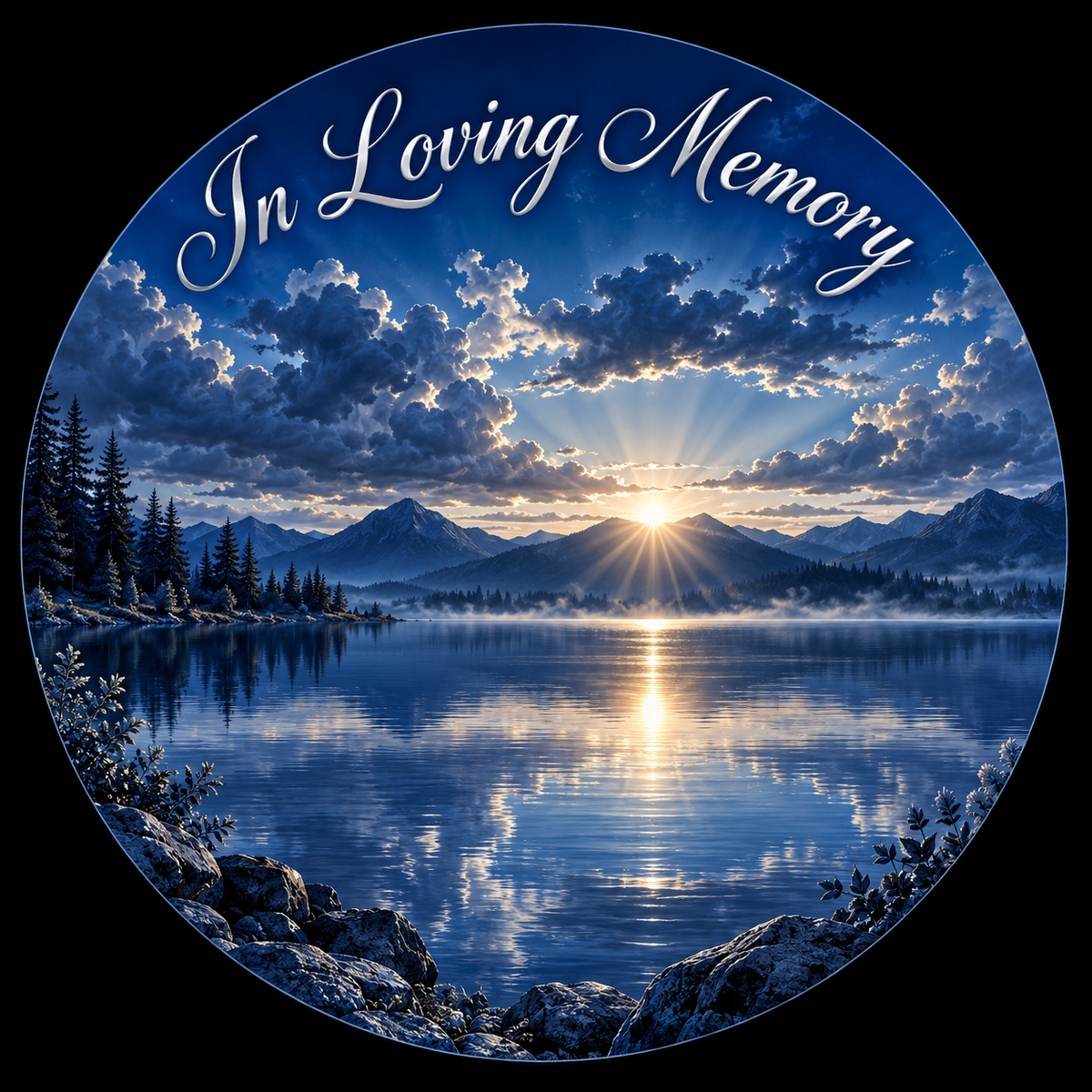 Original memorial artwork Design 073 for a 2.25-inch pin button